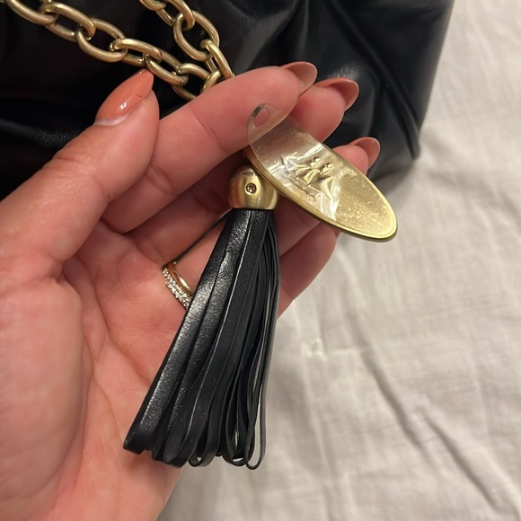 Black Brahmin quilted satchel with shoulder strap - Picture 7 of 12